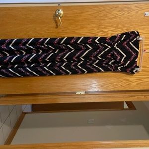 Windsor Maxi chevron strapless dress